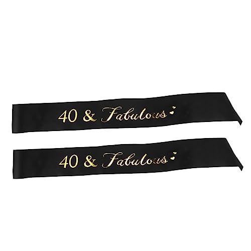 HOMSFOU 2 Stück Geburtstagsschultergurt Etikette Gürtel Dekorationen Erwachsene Geburtstagsbanner Geburtstagsschärpe für Frauen Geburtstagsdekoration Geburtstag Schärpen Satin Schwarz HOMSFOU 2 Stück Geburtstagsschultergurt Etikette Gürtel Dekorationen Erwachsene Geburtstagsbanner Geburtstagsschärpe für Frauen Geburtstagsdekoration Geburtstag Schärpen Satin Schwarz von HOMSFOU