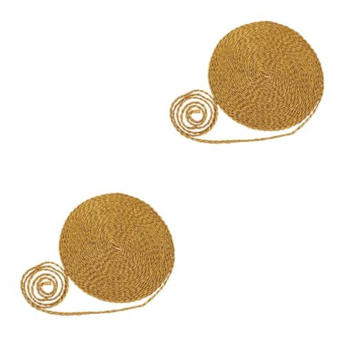 HOMSFOU 2 Stück Goldene Spitze geflochtener Fransenbesatz welliger Besatz Spitzenrandstreifen trimmt Perlen Nähen von Randverkleidung Quaste geflochtene Verkleidung zum Nähen Polyestergarn HOMSFOU 2 Stück Goldene Spitze geflochtener Fransenbesatz welliger Besatz Spitzenrandstreifen trimmt Perlen Nähen von Randverkleidung Quaste geflochtene Verkleidung zum Nähen Polyestergarn von HOMSFOU