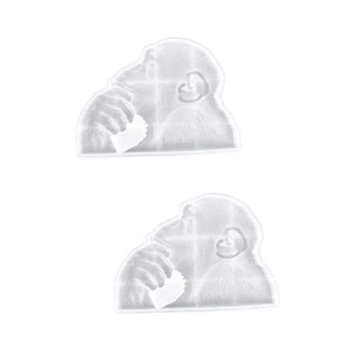 HOMSFOU 2 Stück Gorilla Silikonform für Diy Bastelprojekte Epoxidharz Gießform für Einzigartige Gorilla Dekorationen Hochwertiges Silikon Leicht zu Entformen Langlebig für Bastelarbeiten HOMSFOU 2 Stück Gorilla Silikonform für Diy Bastelprojekte Epoxidharz Gießform für Einzigartige Gorilla Dekorationen Hochwertiges Silikon Leicht zu Entformen Langlebig für Bastelarbeiten von HOMSFOU