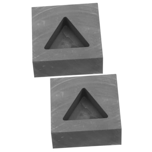 HOMSFOU 2 Stück Graphit Gießform für Metall Dreieckige Schmelzform für Gold Silber und Hochtemperaturbeständig für Diy Projekte und Metallverarbeitung HOMSFOU 2 Stück Graphit Gießform für Metall Dreieckige Schmelzform für Gold Silber und Hochtemperaturbeständig für Diy Projekte und Metallverarbeitung von HOMSFOU