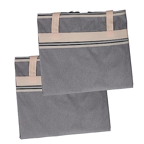 HOMSFOU 2 Stück Große Zipper Datei Taschen Wasserdichte Aufbewahrungstasche für Kunstbedarf Robuste Oxford Aktenmappe mit Tragegriffen für Dokumente und Zeichnungen HOMSFOU 2 Stück Große Zipper Datei Taschen Wasserdichte Aufbewahrungstasche für Kunstbedarf Robuste Oxford Aktenmappe mit Tragegriffen für Dokumente und Zeichnungen von HOMSFOU