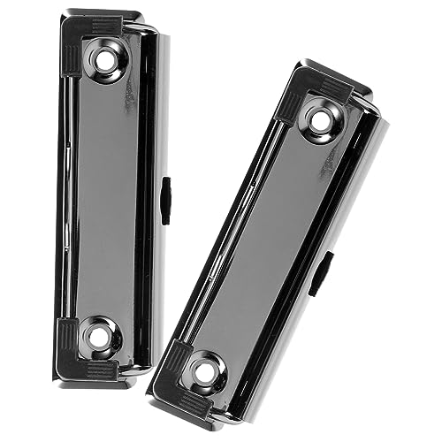 HOMSFOU 2 Stück Heftklammern Groß Klemmbretter Schreibwaren Zwischenablage Büroklammern Planke Clips Clips Reißbrett-clips Schlüssel Schwer Clips Für Bretter Metall Black von HOMSFOU