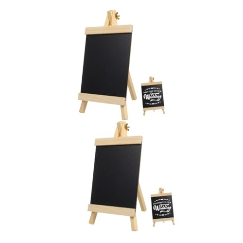 HOMSFOU 2 Stück Holz Kreidetafel mit Staffelei Freistehendes Blackboard Schild für Hochzeitstisch Beschriftbar mit Kreide Langlebiges Holz als Nachrichtentafel und Dekoration HOMSFOU 2 Stück Holz Kreidetafel mit Staffelei Freistehendes Blackboard Schild für Hochzeitstisch Beschriftbar mit Kreide Langlebiges Holz als Nachrichtentafel und Dekoration von HOMSFOU