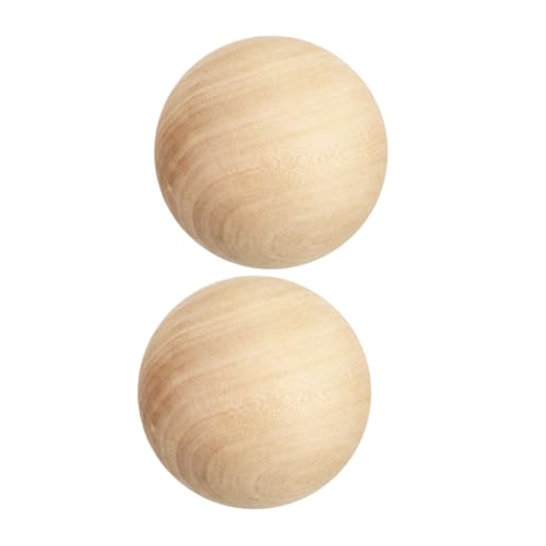 HOMSFOU 2 Stück Holzkugeln Ø Unbehandelte Runde Holzblanks Solide Glatte Holz-kugeln Für Originelles Basteln Malen Gravieren Und Dekoration HOMSFOU 2 Stück Holzkugeln Ø Unbehandelte Runde Holzblanks Solide Glatte Holz-kugeln Für Originelles Basteln Malen Gravieren Und Dekoration von HOMSFOU