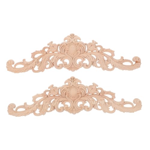 HOMSFOU 2 Stück Holzornamente Möbel Teiliges Geschnitzte Holzapplikationen Vintage Europäischer Stil Retro Möbeldekoration Langlebig und Kompakt für Home Decor HOMSFOU 2 Stück Holzornamente Möbel Teiliges Geschnitzte Holzapplikationen Vintage Europäischer Stil Retro Möbeldekoration Langlebig und Kompakt für Home Decor von HOMSFOU