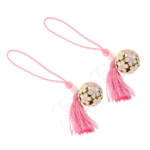 HOMSFOU 2 Stück Japanische Omamori Glücksbringer Kinkakuji Kirschblüten Glocken Anhänger Quasten Charm für Taschen Dekoration Feng Shui Schutz und Segen HOMSFOU 2 Stück Japanische Omamori Glücksbringer Kinkakuji Kirschblüten Glocken Anhänger Quasten Charm für Taschen Dekoration Feng Shui Schutz und Segen von HOMSFOU