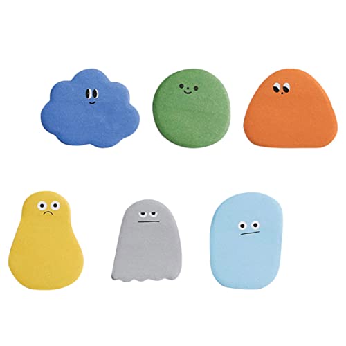 HOMSFOU 2 Stück Kawaii Haftnotizen pro Packung Bunte Selbstklebende Notizzettel Cartoon Design für Schule Büro Kreative Indexmarker von HOMSFOU