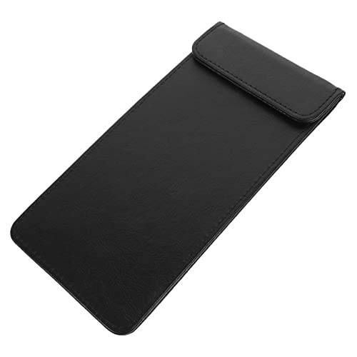 HOMSFOU 2 Stück Klemmbrett Dokumenten Organizer Clipboard für Restaurants Bars und Stabile Schreibunterlage aus Dickem Papier Leicht und Tragbar Schwarz ohne Stiftfach von HOMSFOU