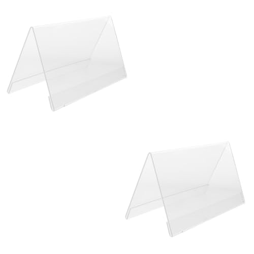 HOMSFOU 2 Stück Konferenztischkarten Halter Löschen Sie Anzeige Inhaber Gruß Ausstellungsstand rahmen groß Tischschild steht Kartenanzeigestand Namenskartenständer Acryl Transparent HOMSFOU 2 Stück Konferenztischkarten Halter Löschen Sie Anzeige Inhaber Gruß Ausstellungsstand rahmen groß Tischschild steht Kartenanzeigestand Namenskartenständer Acryl Transparent von HOMSFOU