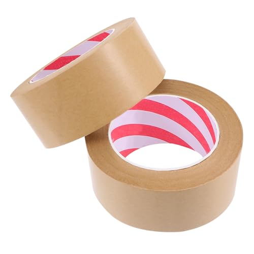 HOMSFOU 2 Stück Kraftpapier Klebebänder Hochviskose Verpackungsbänder Versiegeln von Bilderrahmen und Kartons Feuchtigkeits und Insektenschutz HOMSFOU 2 Stück Kraftpapier Klebebänder Hochviskose Verpackungsbänder Versiegeln von Bilderrahmen und Kartons Feuchtigkeits und Insektenschutz von HOMSFOU
