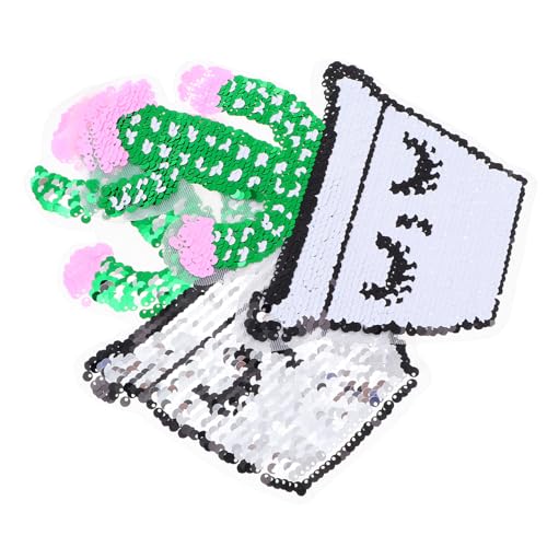 HOMSFOU 2 Stück Kreative Kaktus Pailletten Aufnäher für Kleidung und Taschen Diy Dekoration Cartoon Patch Glänzende Applikation für Styles Zufällige Farbe HOMSFOU 2 Stück Kreative Kaktus Pailletten Aufnäher für Kleidung und Taschen Diy Dekoration Cartoon Patch Glänzende Applikation für Styles Zufällige Farbe von HOMSFOU