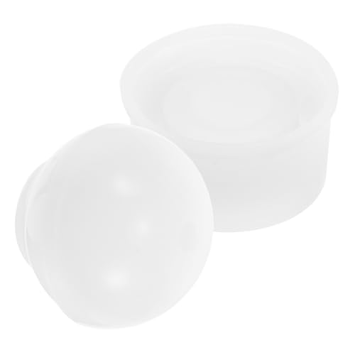 HOMSFOU 2 Stück Kristall-Epoxy-Form Kristallformen für Harz Kristallform aus Harz Harzschmuck Schimmel Harzgussform Silikon -Epoxidformen Formen aus Epoxidharz Harzkugelform Kieselgel Weiß von HOMSFOU