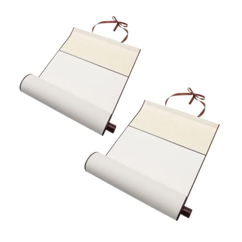 HOMSFOU 2 Stück Leere Kalligraphie -schriftrolle Schriftrollen Zeichnung Zu Gestrichen Wanddekoration Schlafzimmer Hängend Wandbehänge Hausbedarf Kunst-wandrolle Papier Weiß HOMSFOU 2 Stück Leere Kalligraphie -schriftrolle Schriftrollen Zeichnung Zu Gestrichen Wanddekoration Schlafzimmer Hängend Wandbehänge Hausbedarf Kunst-wandrolle Papier Weiß von HOMSFOU