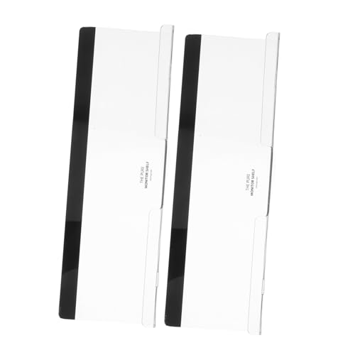 HOMSFOU 2 Stück Lochdekoration Acryl Schreibtisch Für Seite Desktop Note Home Memo Boards Klar Telefon Unter Zelle Bodenkabel Mit Und Kunststoff Computer Organisation Laptop Tray Halter von HOMSFOU
