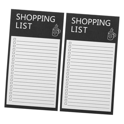 HOMSFOU 2 Stück Magnetische Notizblöcke für Kühlschrank To do Listen Einkaufszettel mit Englischem Text Wiederverwendbar Praktisch und Tragbar für Einkaufsliste und Organisation HOMSFOU 2 Stück Magnetische Notizblöcke für Kühlschrank To do Listen Einkaufszettel mit Englischem Text Wiederverwendbar Praktisch und Tragbar für Einkaufsliste und Organisation von HOMSFOU