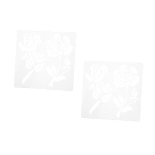 HOMSFOU 2 Stück Malvorlage Naturschablonen Blumenschablonen Blumenschablonen Malen Für Wandschablonen Und Blumenschablonen Blumensprühfarbe Zeichenvorlagen Malschablonen Das Haustier von HOMSFOU