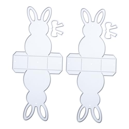 HOMSFOU 2 Stück Metall Präge Schablonen für Ostern Cutting Die Craft Mold für Diy Karten Scrapbooking Bastelprojekte Hochwertige Langlebige Stanzformen für Bastelfreunde von HOMSFOU
