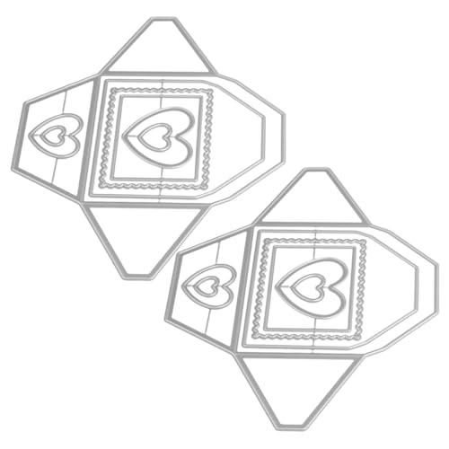 HOMSFOU 2 Stück Metall-stanzformen Umschlag Hintergrundrahmen Präzise Schneidevorlage für DIY Scrapbooking Karten Album Bastelarbeiten HOMSFOU 2 Stück Metall-stanzformen Umschlag Hintergrundrahmen Präzise Schneidevorlage für DIY Scrapbooking Karten Album Bastelarbeiten von HOMSFOU