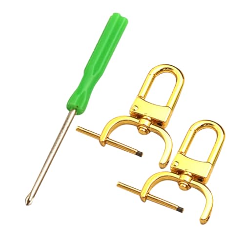 HOMSFOU 2 Stück Metallhaken Schraubverschluss für Taschenriemen Ersatz Korrosionsbeständig Passend Einfache Montage ohne Werkzeug Sicherer Halt für Rucksack und Handtasche HOMSFOU 2 Stück Metallhaken Schraubverschluss für Taschenriemen Ersatz Korrosionsbeständig Passend Einfache Montage ohne Werkzeug Sicherer Halt für Rucksack und Handtasche von HOMSFOU