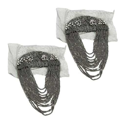 HOMSFOU 2 Stück Modische Schulter-epauletten mit Metallkette und Quasten Robuste Verzierte Schulterpasse für Damen und Herren Stilvolle Vintage-inspirierte Schmuckapplikationen für Kostüme HOMSFOU 2 Stück Modische Schulter-epauletten mit Metallkette und Quasten Robuste Verzierte Schulterpasse für Damen und Herren Stilvolle Vintage-inspirierte Schmuckapplikationen für Kostüme von HOMSFOU