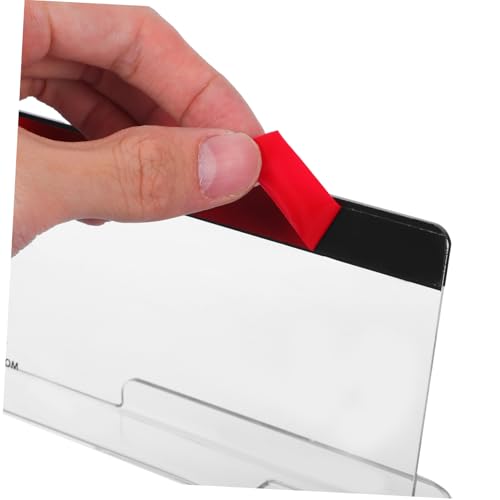 HOMSFOU 2 Stück Monitor Messageboard Computer Memoboard Papier Memohalter Desktop Dokumentenhalter Ständer Monitor Papierhalter Dokumentenhalter Für Schreibtisch Acryl von HOMSFOU
