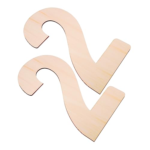 HOMSFOU 2 Stück Nummernschild Garage werben unbemalt Willkommen Hochzeit Zahlen büro dekoration bürodekoration wohnraumdeko geburtstagdeko home decoration Holzbretter leeres Holzschild von HOMSFOU