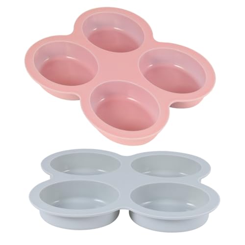 HOMSFOU 2 Stück Ovaler Seifenform mit Fächern Handgemachte Seifenform und Diy Kuchenform für Backprojekte Zufällige Farben und Antihaftbeschichtet Zufällige Farbe von HOMSFOU