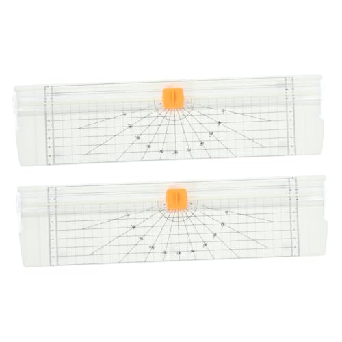 HOMSFOU 2 Stück Papierschneider mit Faltbarem Lineal Präziser Sicherer Cutter für Scrapbooking Foto DIY Bastelarbeiten Karton Etiketten Weiß Leicht zu Bedienen HOMSFOU 2 Stück Papierschneider mit Faltbarem Lineal Präziser Sicherer Cutter für Scrapbooking Foto DIY Bastelarbeiten Karton Etiketten Weiß Leicht zu Bedienen von HOMSFOU