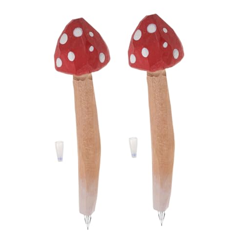 HOMSFOU 2 Stück Pilz-kugelschreiber Lustiger Schreibstift Süße Pilzstifte Party Kugelschreiber Großpackung Design Realistisch Schüttgut Süßer Kugelschreiber Büro Rot Holz HOMSFOU 2 Stück Pilz-kugelschreiber Lustiger Schreibstift Süße Pilzstifte Party Kugelschreiber Großpackung Design Realistisch Schüttgut Süßer Kugelschreiber Büro Rot Holz von HOMSFOU