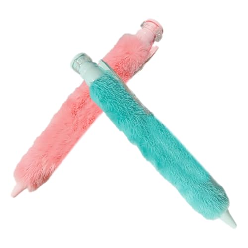 HOMSFOU 2 Stück Plüsch-kugelschreiber Kuscheltier Dekorative Stifte Kinderparty Gefälligkeiten Stifte Für Zeichentrickfiguren Süße Schreibgeräte Stifte Mit Tiermotiv Flauschiger Stift Abs von HOMSFOU