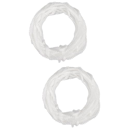 HOMSFOU 2 Stück Pom Pom Bunte Pompom Fransenborte für Diy Bastelprojekte Dekoration für Kleidung Hochzeiten Partys und Yards von HOMSFOU