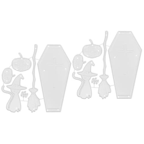 HOMSFOU 2 Stück Prägewerkzeug zur Papierherstellung Stanzformen Halloween dekorative Prägung Dekorationen haloween pumpkin bastelset Formen für Fotoalben handwerk schneiden sterben HOMSFOU 2 Stück Prägewerkzeug zur Papierherstellung Stanzformen Halloween dekorative Prägung Dekorationen haloween pumpkin bastelset Formen für Fotoalben handwerk schneiden sterben von HOMSFOU