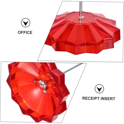 HOMSFOU 2 Stück Praktischer Gerader Papierhalter Rot Transparent Stiftspieß Büro Tischzubehör für Quittungen Belege Notizen für Küche Büro Restaurant und Meetingräume HOMSFOU 2 Stück Praktischer Gerader Papierhalter Rot Transparent Stiftspieß Büro Tischzubehör für Quittungen Belege Notizen für Küche Büro Restaurant und Meetingräume von HOMSFOU