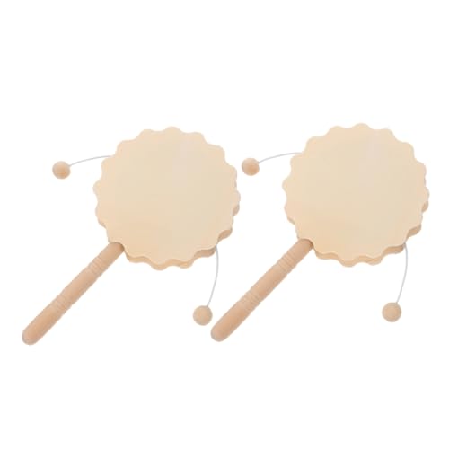HOMSFOU 2 Stück Rassel Weißer Embryo Musikinstrumente Babyglocken Musikalisches Musikspielzeug Für Babys DIY-Graffiti-rasseltrommel DIY Liefert Hölzern HOMSFOU 2 Stück Rassel Weißer Embryo Musikinstrumente Babyglocken Musikalisches Musikspielzeug Für Babys DIY-Graffiti-rasseltrommel DIY Liefert Hölzern von HOMSFOU