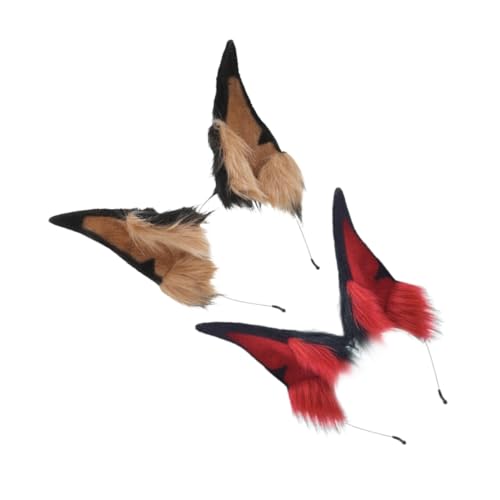 HOMSFOU 2 Stück Realistische Furry Kopfbedeckung für Erwachsene Vielseitiges Cosplay Zubehör für Halloween und Fotografie HOMSFOU 2 Stück Realistische Furry Kopfbedeckung für Erwachsene Vielseitiges Cosplay Zubehör für Halloween und Fotografie von HOMSFOU