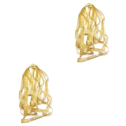 HOMSFOU 2 Stück Rock Damen Stoff Accessoire Tanzkostüm Fransenquaste DIY Quaste Von Ruffle Sew Flauschige Salsa Zum Tanzen Hochzeit Quasten Blau Frau Haustier Pailletten von HOMSFOU