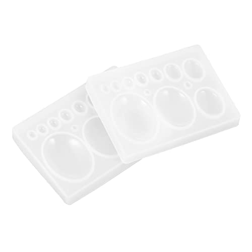 HOMSFOU 2 Stück Silikon Diy Gießform für Schmuckherstellung Vielseitige Handwerk Moulds für Kreative Dekoration und Anhänger Einfach zu Reinigen und Wiederverwendbar von HOMSFOU