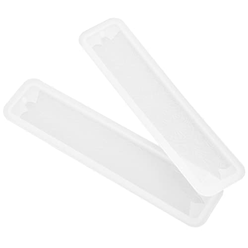 HOMSFOU 2 Stück Silikon Gießform für Diy Lesezeichen Epoxidharz Formen mit Verschiedenen Elastisch und Langlebig für Kreative Buchkunstprojekte von HOMSFOU