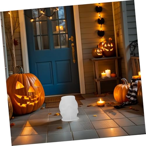 HOMSFOU 2 Stück Silikon Schädelform Halloween Kerzenform für Wachs Seife Epoxidharz DIY Basteln Realistische Schädelkopf Gussform für Harz Plaster HOMSFOU 2 Stück Silikon Schädelform Halloween Kerzenform für Wachs Seife Epoxidharz DIY Basteln Realistische Schädelkopf Gussform für Harz Plaster von HOMSFOU