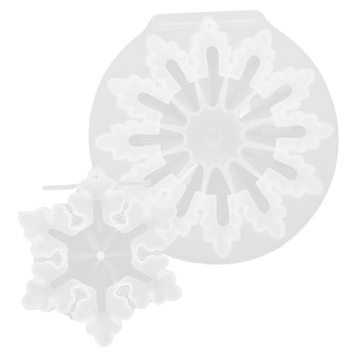 HOMSFOU 2 Stück Silikonform Schneeflocke Durable Diy Gießform für Weihnachtsdekoration Epoxidharz Handwerk Einfaches Entformen für Anfänger Vielseitig Einsetzbar für Kunst und von HOMSFOU