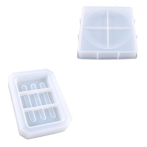 HOMSFOU 2 Stück Silikonform für Seifenboxen Diy Epoxidharz Gießform für Kreative Handarbeiten zur Herstellung von Individuellen Seifenbehältern Einfach zu Reinigen und Transparent HOMSFOU 2 Stück Silikonform für Seifenboxen Diy Epoxidharz Gießform für Kreative Handarbeiten zur Herstellung von Individuellen Seifenbehältern Einfach zu Reinigen und Transparent von HOMSFOU