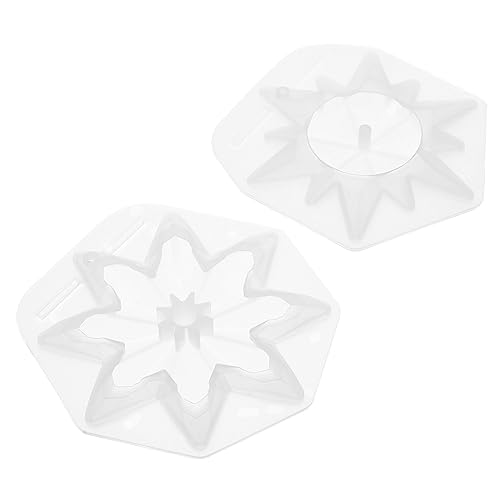 HOMSFOU 2 Stück Silikonformen Schneeflocken für Diy Weihnachtsdeko Praktische Gießformen Langlebigem Material für Bastelanfänger und Weihnachtsornamente HOMSFOU 2 Stück Silikonformen Schneeflocken für Diy Weihnachtsdeko Praktische Gießformen Langlebigem Material für Bastelanfänger und Weihnachtsornamente von HOMSFOU