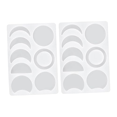 HOMSFOU 2 Stück Silikonformen für Diy Mond Designs Kreative Gießformen für Schmuckherstellung und Handwerksprojekte für Bastelanfänger von HOMSFOU