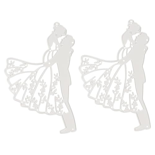 HOMSFOU 2 Stück Stanzform DIY Schneideform für Braut und Wiederverwendbare Schablonen für Papierhandwerk Kartenherstellung und Foto Scrapbooking Vielseitige Dekoration für Hochzeitsfeiern HOMSFOU 2 Stück Stanzform DIY Schneideform für Braut und Wiederverwendbare Schablonen für Papierhandwerk Kartenherstellung und Foto Scrapbooking Vielseitige Dekoration für Hochzeitsfeiern von HOMSFOU