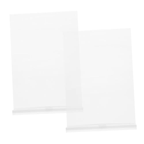 HOMSFOU 2 Stück Stehensschild anzeigen Staffelei steht für Schild Zeichen steht für Anzeige Tabletop -Zeichenhalter Lizenzrahmen für Büro Dokumentinhaber Acryl Transparent HOMSFOU 2 Stück Stehensschild anzeigen Staffelei steht für Schild Zeichen steht für Anzeige Tabletop -Zeichenhalter Lizenzrahmen für Büro Dokumentinhaber Acryl Transparent von HOMSFOU