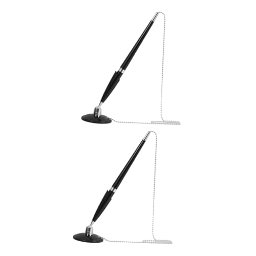 HOMSFOU 2 Stück Stifte Schwarz Schlüssel mit Kette Exekutive groß Tisch stehender Stift Desktop-Kugelschreiber Tragenresistente Stift Schreibstift Rostfreier Stahl Black HOMSFOU 2 Stück Stifte Schwarz Schlüssel mit Kette Exekutive groß Tisch stehender Stift Desktop-Kugelschreiber Tragenresistente Stift Schreibstift Rostfreier Stahl Black von HOMSFOU