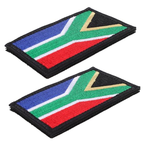 HOMSFOU 2 Stück Südafrika Flaggen Klett Aufnäher Arm Badge Patch aus Robustem Stoff Bestickter State Patch für Kleidung Rucksäcke Uniformen für Sport und Feiern HOMSFOU 2 Stück Südafrika Flaggen Klett Aufnäher Arm Badge Patch aus Robustem Stoff Bestickter State Patch für Kleidung Rucksäcke Uniformen für Sport und Feiern von HOMSFOU