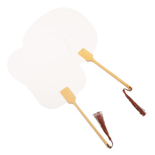 HOMSFOU 2 Stück Teiliges DIY Chinesischer Handfächer Doppelseitiger Papierfächer mit Griff Klassische Antike Stil Blanko Malfächer für Kreative Bastelprojekte Vielseitig HOMSFOU 2 Stück Teiliges DIY Chinesischer Handfächer Doppelseitiger Papierfächer mit Griff Klassische Antike Stil Blanko Malfächer für Kreative Bastelprojekte Vielseitig von HOMSFOU