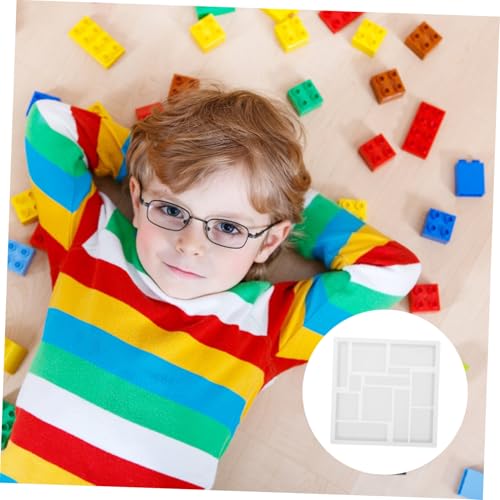 HOMSFOU 2 Stück Teiliges Geometrisches Silikon gießform DIY Kristallharz Flexible Puzzle mold für Kreative Epoxidharz basteleien Wiederverwendbar und Einfach zu Reinigen von HOMSFOU