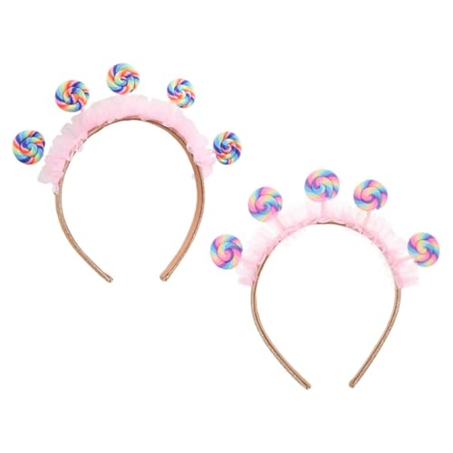 HOMSFOU 2 Stück Teiliges Lollipop Haarband für Bunte Stirnbänder für Geburtstagsfeiern Süße Dekoration für Mädchen Cartoon Design für Kostümpartys und Karneval HOMSFOU 2 Stück Teiliges Lollipop Haarband für Bunte Stirnbänder für Geburtstagsfeiern Süße Dekoration für Mädchen Cartoon Design für Kostümpartys und Karneval von HOMSFOU